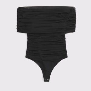Abercrombie & Fitch Mesh Fold Over Bodysuit